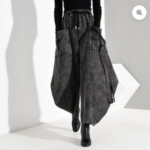 KEINA DENIM WIDE LEG PANTS